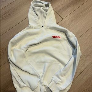 White fox hoodie